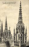 VINTAGE POSTCARD Cathedral of Rouen Pinnacles of the frontage
