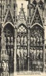 CPA La Cathedrale de Rouen Detail de la facade partie gauche