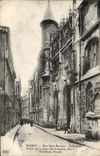 VINTAGE POSTCARD Rouen Street Saint Romain Cathedral entered of the court of booksellers due to the Pontifz architect