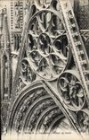 VINTAGE POSTCARD Rouen Cathedral Gate Of Gable