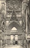 VINTAGE POSTCARD Rouen Cathedral Porch of the booksellers