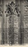 CPA Rouen Cathedrale Portail des Libraires Medaillons
