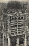 VINTAGE POSTCARD the Cathedral of Rouen the tower Holy Romain Details of the top
