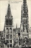 VINTAGE POSTCARD the Cathedral of Rouen the Tower Holy Romain