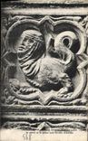 CPA Rouen Cathedrale Portail des Libraires Medaillons Monstrueux dragon dont les pattes le ventre et la queue 