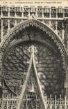 VINTAGE POSTCARD the Cathedral of Rouen Rosette of the Frontage