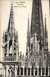 VINTAGE POSTCARD Rouen Cathedral Details of the Frontage