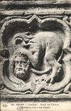 CPA Rouen Cathedrale Portail des Libraires Medaillons Lion a tete humaine 