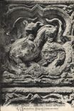 CPA Rouen Cathedrale Portail des Libraires Medaillons Dragons s'entre mordant