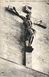 VINTAGE POSTCARD Rouen Cathedrale Christ of Lead Clodion equips