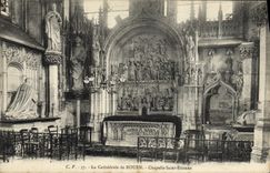 VINTAGE POSTCARD the Cathedral of Rouen Vault Etienne Saint