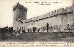 VINTAGE POSTCARD Beaucaire the Castle seen of Mont Saint the Louis opposite the keep