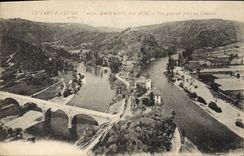 VINTAGE POSTCARD the Tarn Illustrates Amblelet close Albi View taken of the castle