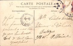 La POSTAL Nimes de la VENDIMIA la fuente de Pradier coloca la explanada