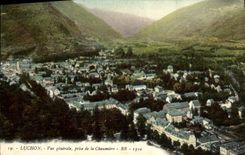 VINTAGE POSTCARD Luchon View Taken of the Thatched cottage