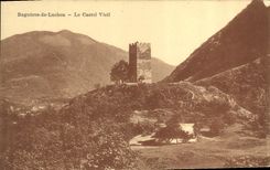 VINTAGE POSTCARD Bagneres de Luchon Old Manor house