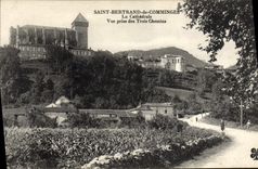 CPA Saint Bertrand de Comminges La Cathedrale Vue prise des trois chemins 