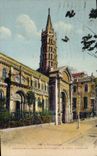VINTAGE POSTCARD Toulouse Holy Bell-tower Of the Basilica Sernin and carries Miegeville