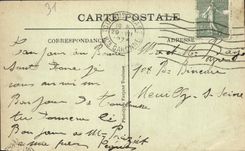 VINTAGE POSTCARD Toulouse Street Lorraine Alsace With the Public garden of Capitole