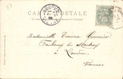 VINTAGE POSTCARD Drill De Fontainebleau the Sphinx of the Druids