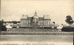 VINTAGE POSTCARD Melun Castle of Be worth the Viscount the Lions