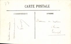 VINTAGE POSTCARD Fontainebleau the Palate the Room of Marie Antoinette