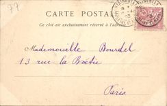 VINTAGE POSTCARD Palais De Fontainebleau the Staircase of the Horseshoe