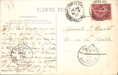 VINTAGE POSTCARD Park De Fontainebleau the Pond and its House