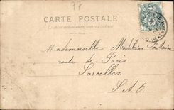 VINTAGE POSTCARD Fontainebleau Pasc Cascades and the canal