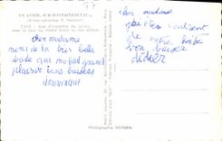 MODERN CARD In the Plane On Fontainebleau Overall picture of the palate with the court of the white horse or the good-byes