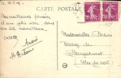 VINTAGE POSTCARD Palate of Fontainebleau the Castle and the Pond of Carps