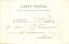 VINTAGE POSTCARD Palate of Fontainebleau Living room of Madam de Maintenon