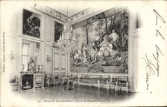 VINTAGE POSTCARD Palate of Fontainebleau Reception room Louis XV
