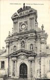 VINTAGE POSTCARD Fontainebleau Gate of the Church Saint Louis