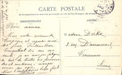 VINTAGE POSTCARD Palate of Fontainebleau Frontage on the Court of the Good-byes