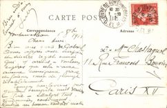 VINTAGE POSTCARD Fontainebleau Ancienne Room has concher of Anne d' Antriche