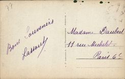 VINTAGE POSTCARD Fontainebleau the Castle Rules of Diane the Huntress