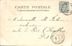 VINTAGE POSTCARD Drill of Fontainebleau the Hermitage De Franchard