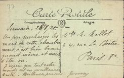 VINTAGE POSTCARD Palate of Fontainebleau Room of Anne Of Austria