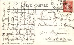 VINTAGE POSTCARD Fontainebleau the Palate Room Saint Louis