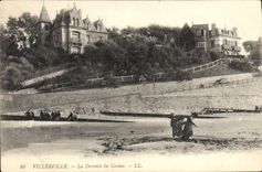 VINTAGE POSTCARD Villerville Descent of the Casino