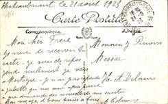 VINTAGE POSTCARD Langrune on Sea Fishing with Shrimps