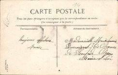Cabañas de los chalets y del país de Trouville de la POSTAL de la VENDIMIA