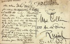 La POSTAL Honfleur de la VENDIMIA volvió de los barcos del pecado