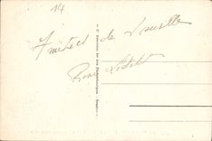 La POSTAL Deauville de la VENDIMIA floreció nuevos baños de la playa la playa