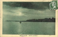 CPA Granville Soleil couchant 