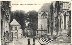 POSTAL Chartres de la VENDIMIA la cueva de Eveche y de la puerta norteña