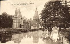 CPA Chateau de Maintenon Cote sud Vue prise de la passerelle du parc