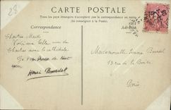 POSTAL Chartres de la VENDIMIA vista de la lavandería automática de los nines del último del puente