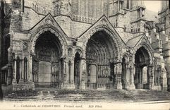 CPA Cathedrale de Chartres Portail nord 